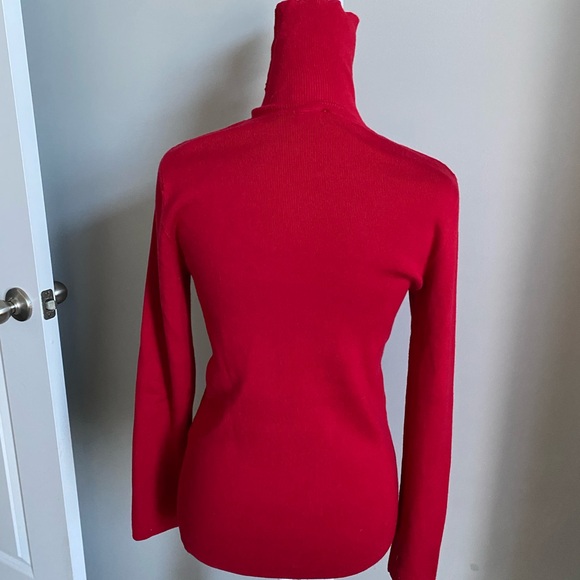 Chico's Vibrant Red Turtleneck Sweater - Picture 3 of 7